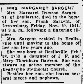 Margaret Dawson Sargent